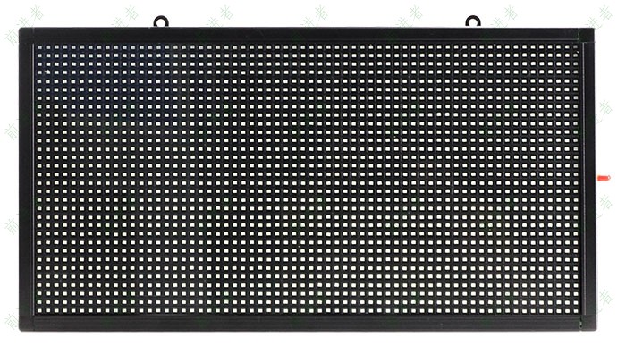 Ф5双行四字-正面-未上电 3133拉斯维加斯LED条屏-Ф双行四字-正面-未上电